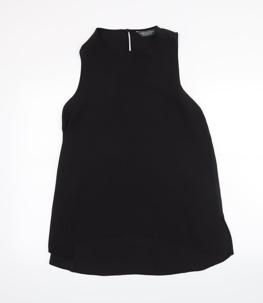Womens UK Size 12 Dorothy Perkins Black Basic Tank