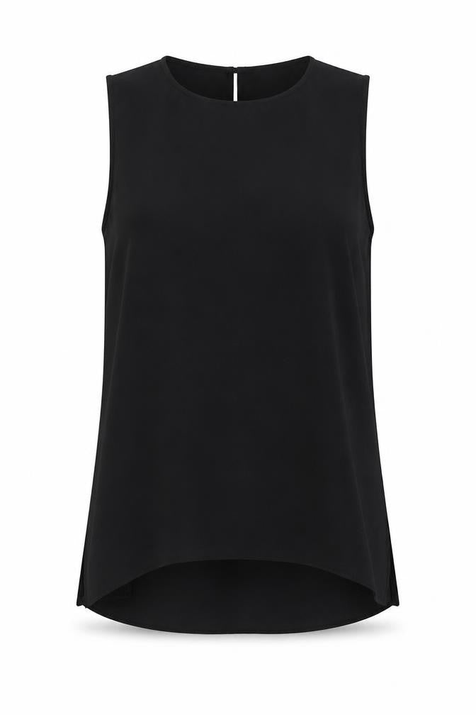 Womens UK Size 12 Dorothy Perkins Black Basic Tank