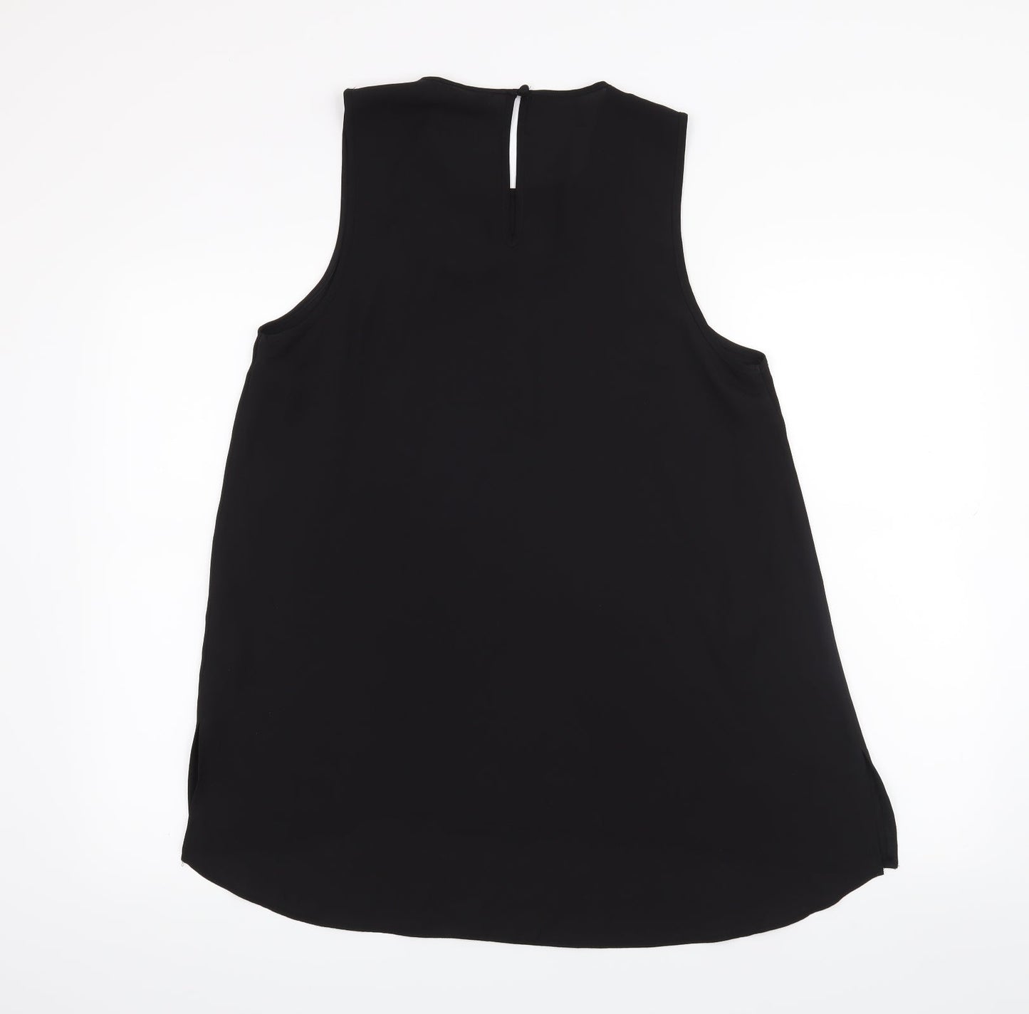Womens UK Size 12 Dorothy Perkins Black Basic Tank