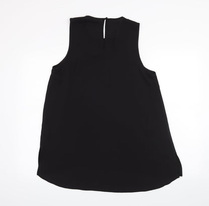 Womens UK Size 12 Dorothy Perkins Black Basic Tank