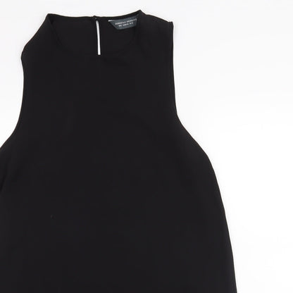 Womens UK Size 12 Dorothy Perkins Black Basic Tank