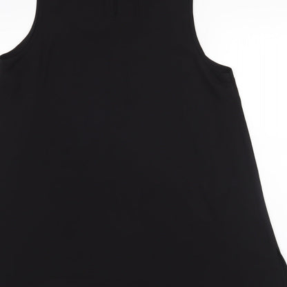 Womens UK Size 12 Dorothy Perkins Black Basic Tank