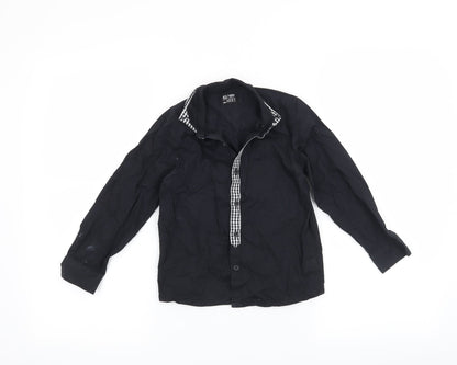 NEXT Boys Black   Basic Button-Up Size 4-5 Years