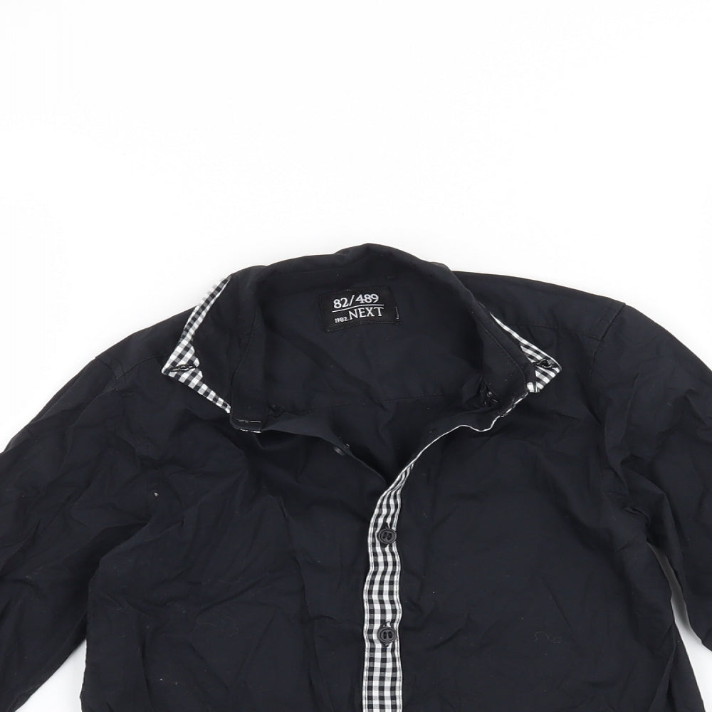 NEXT Boys Black   Basic Button-Up Size 4-5 Years