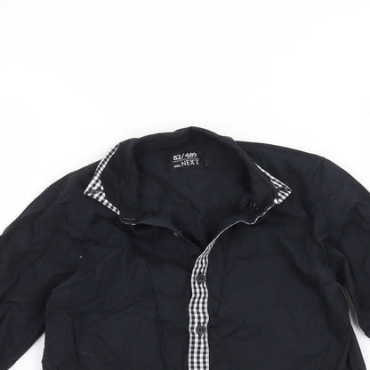NEXT Boys Black   Basic Button-Up Size 4-5 Years