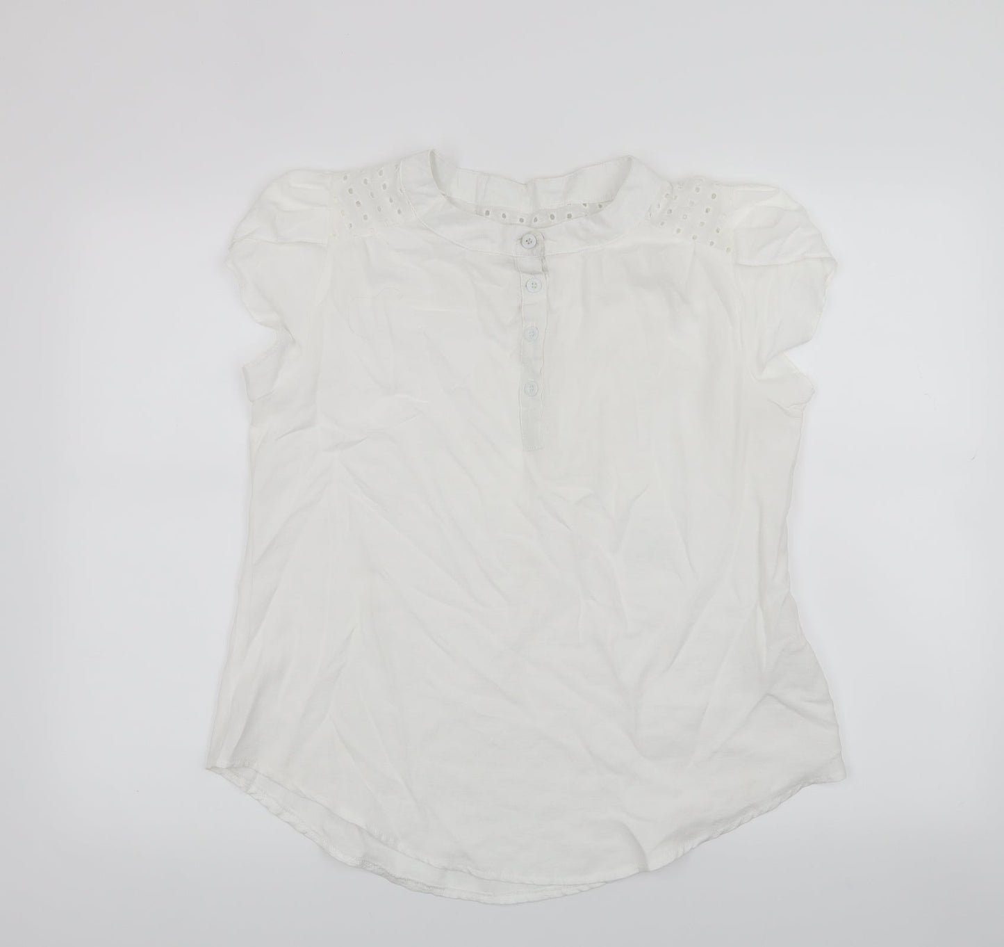SheIn Womens White   Basic Blouse Size XL