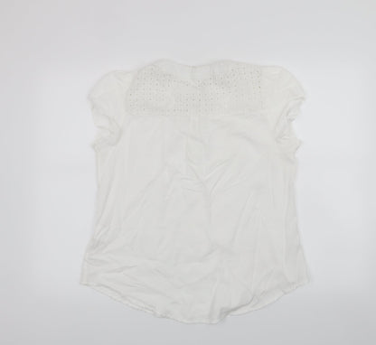 SheIn Womens White   Basic Blouse Size XL