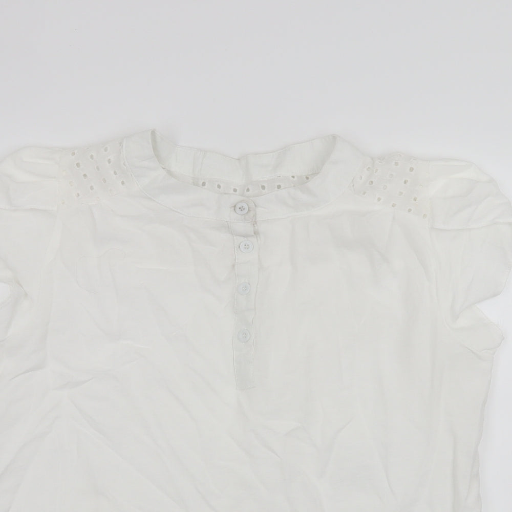 SheIn Womens White   Basic Blouse Size XL