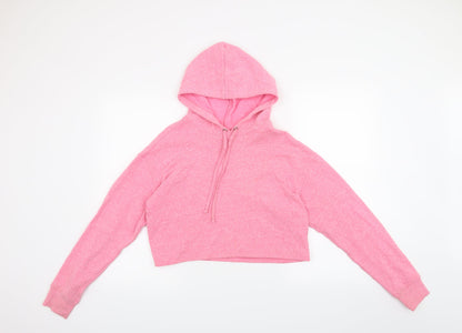 H&M Womens Pink   Pullover Hoodie Size S