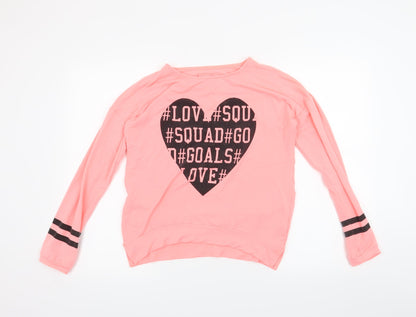 YD Girls Pink   Pullover Jumper Size 12-13 Years