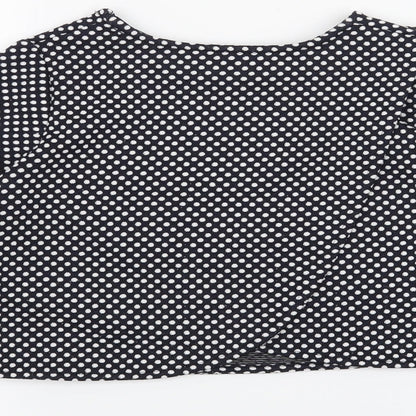 St Bernard Girls Blue Polka Dot  Basic T-Shirt Size 9 Years