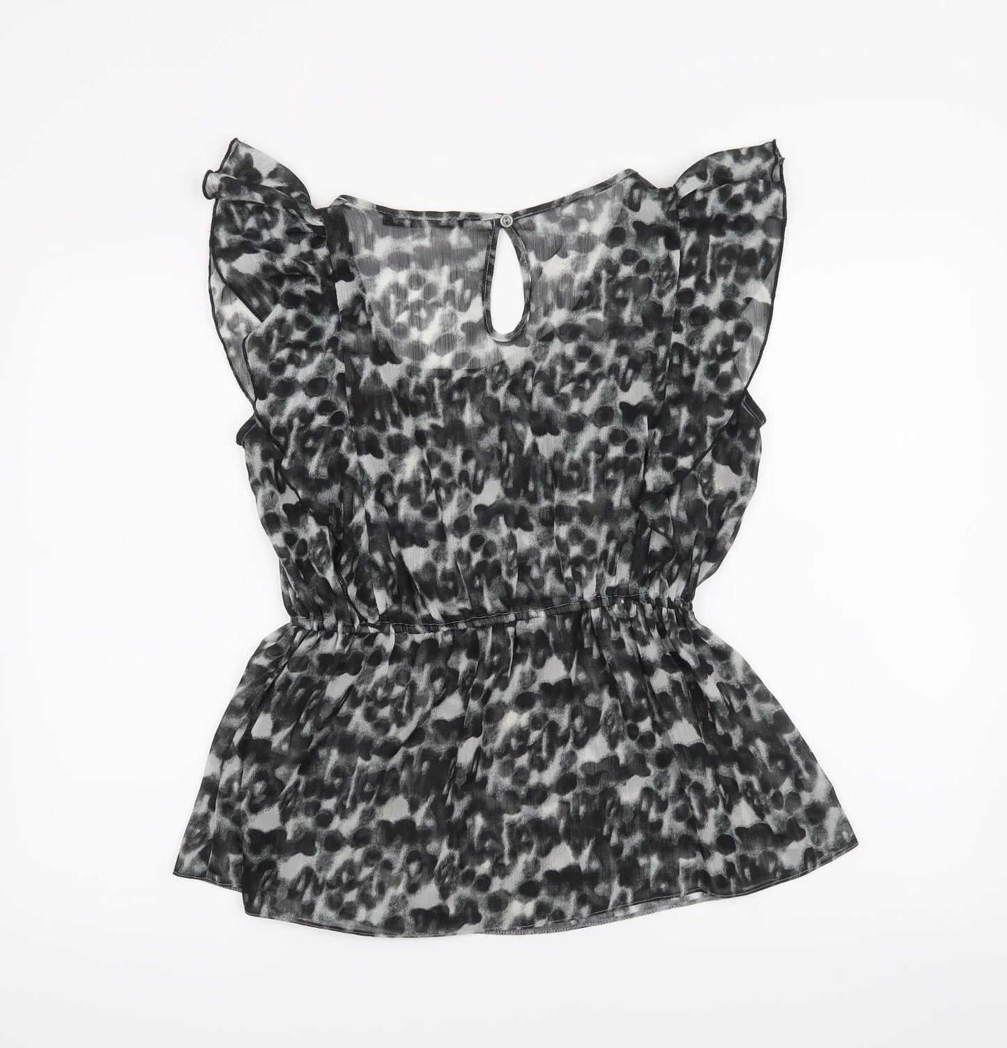 Womens UK Size 10 Atmosphere Black Basic Blouse