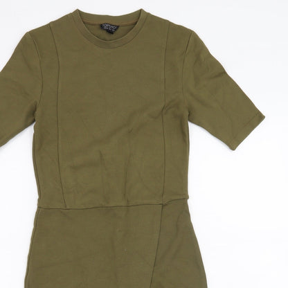 Topshop Womens Green   Bodycon  Size 8