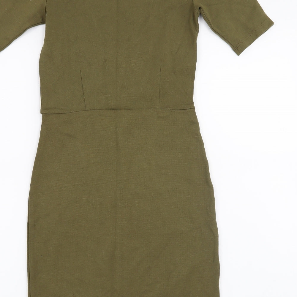 Topshop Womens Green   Bodycon  Size 8