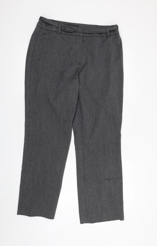 Debenhams Womens Grey   Trousers  Size 14 L28 in