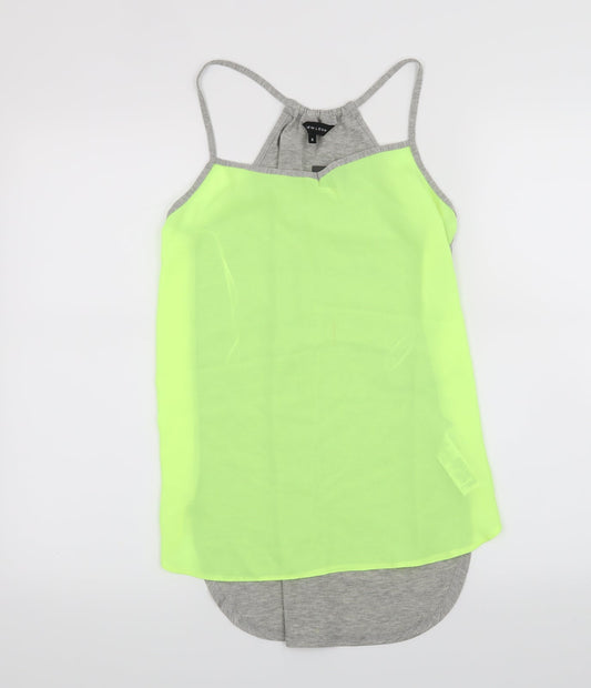 Womens UK Size 6 New Look Grey Basic Tank
