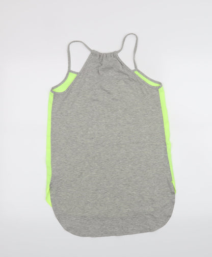 Womens UK Size 6 New Look Grey Basic Tank