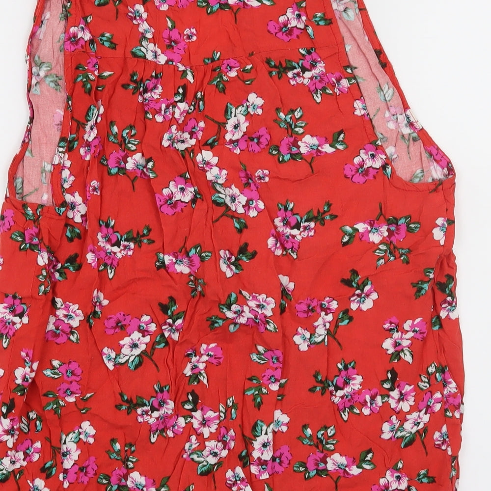 Atmosphere Womens Red Floral  Basic Blouse Size 12