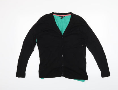 H&M Womens Black   Cardigan Jumper Size S