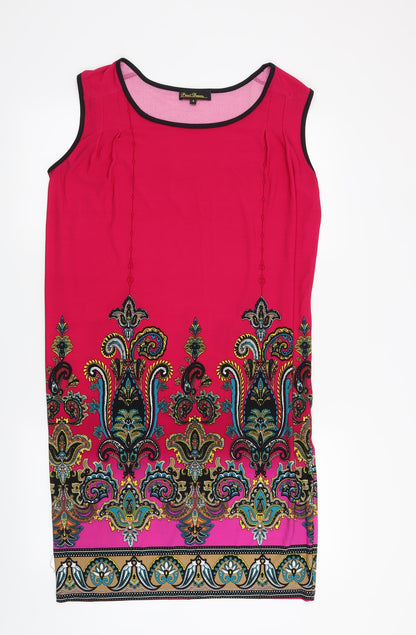 print fusion Womens Pink Paisley  A-Line  Size S