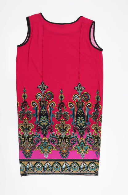 print fusion Womens Pink Paisley  A-Line  Size S