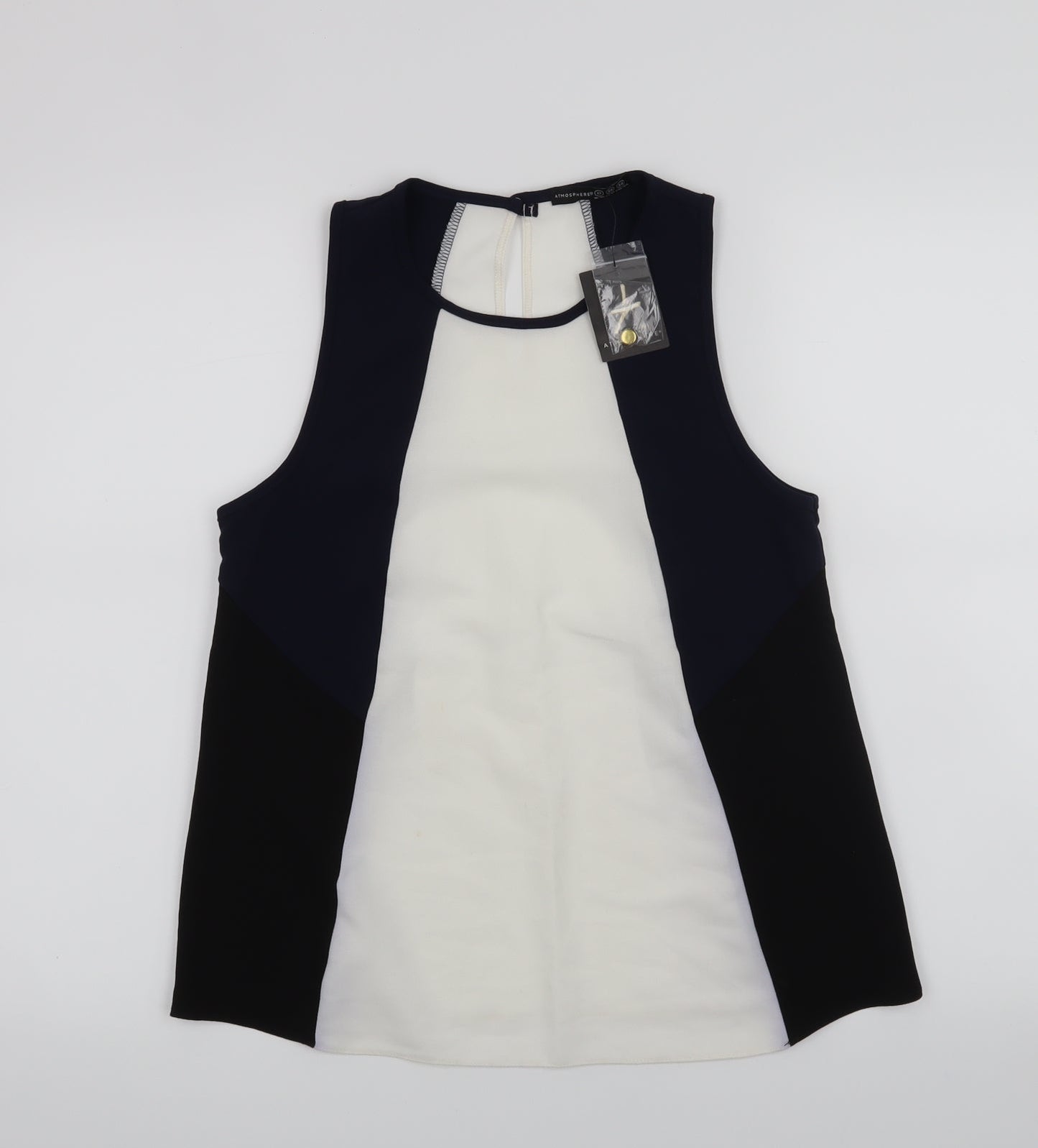 Atmosphere Womens White   Basic Blouse Size 8