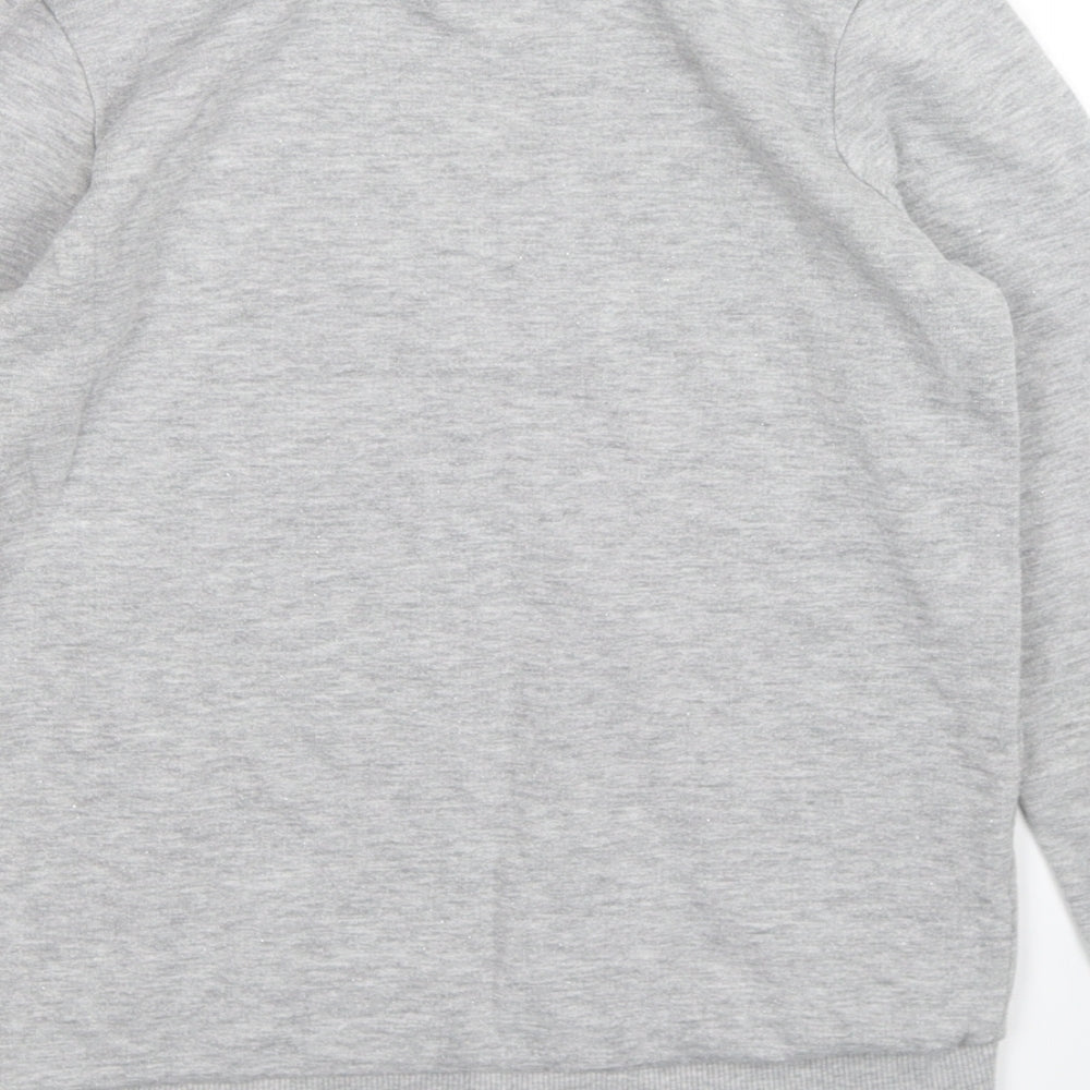 George Girls Grey  Jersey Pullover Sweatshirt Size 10-11 Years  - Todays outfit