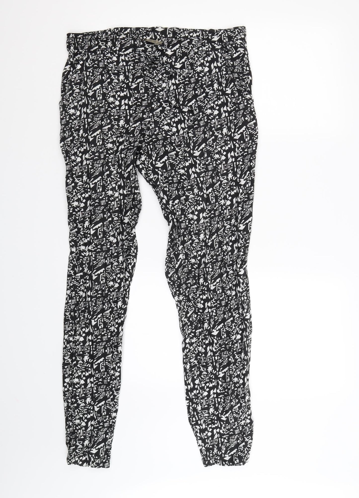 Womens UK Size 6 Atmosphere Regular Fit Jogger Black Trousers
