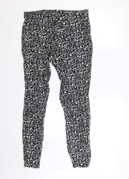 Womens UK Size 6 Atmosphere Regular Fit Jogger Black Trousers