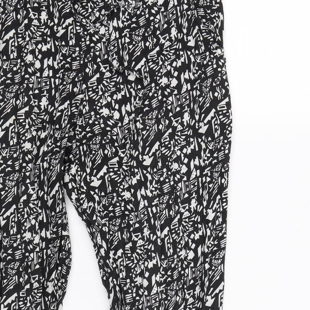 Womens UK Size 6 Atmosphere Regular Fit Jogger Black Trousers
