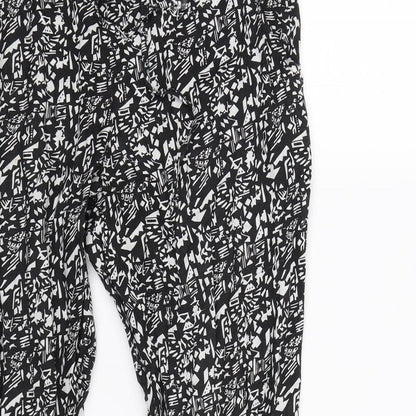 Womens UK Size 6 Atmosphere Regular Fit Jogger Black Trousers