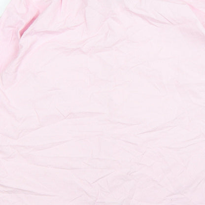Mens UK Size 15 NEXT Pink  Button-Up Long Sleeve Casual Shirt