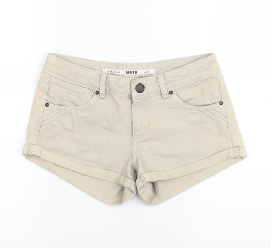 Topshop Womens Grey   Hot Pants Shorts Size 6
