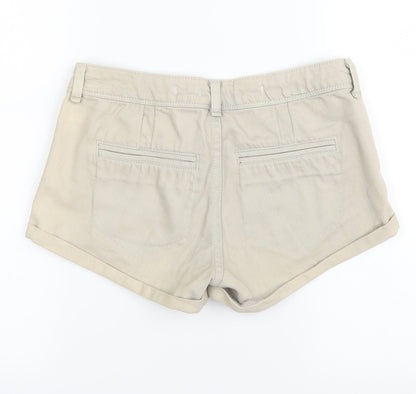 Topshop Womens Grey   Hot Pants Shorts Size 6