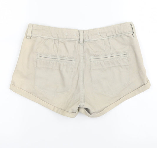 Topshop Womens Grey   Hot Pants Shorts Size 6