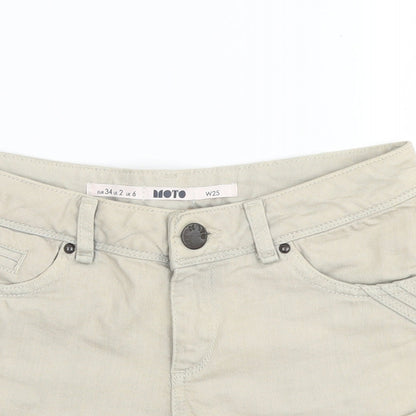 Topshop Womens Grey   Hot Pants Shorts Size 6