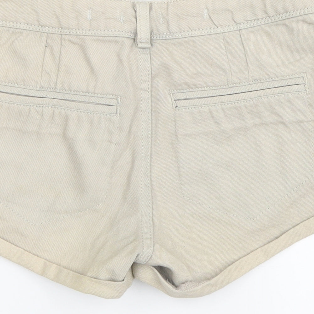 Topshop Womens Grey   Hot Pants Shorts Size 6