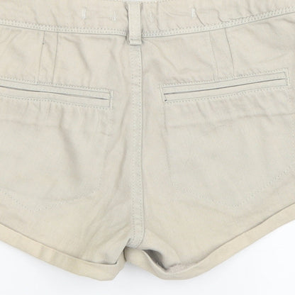 Topshop Womens Grey   Hot Pants Shorts Size 6