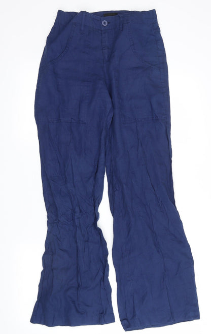 Womens UK Size 34 kappahl Regular Fit  Black Trousers