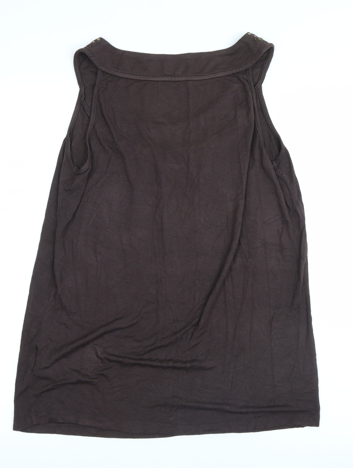 Womens UK Size 14 Soon Brown Basic Tank