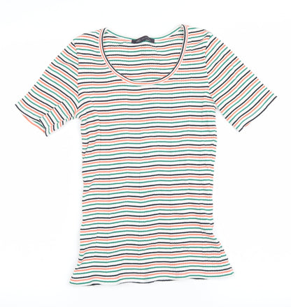 Womens UK Size 6 Marks and Spencer Green Basic T-Shirt