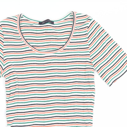 Womens UK Size 6 Marks and Spencer Green Basic T-Shirt