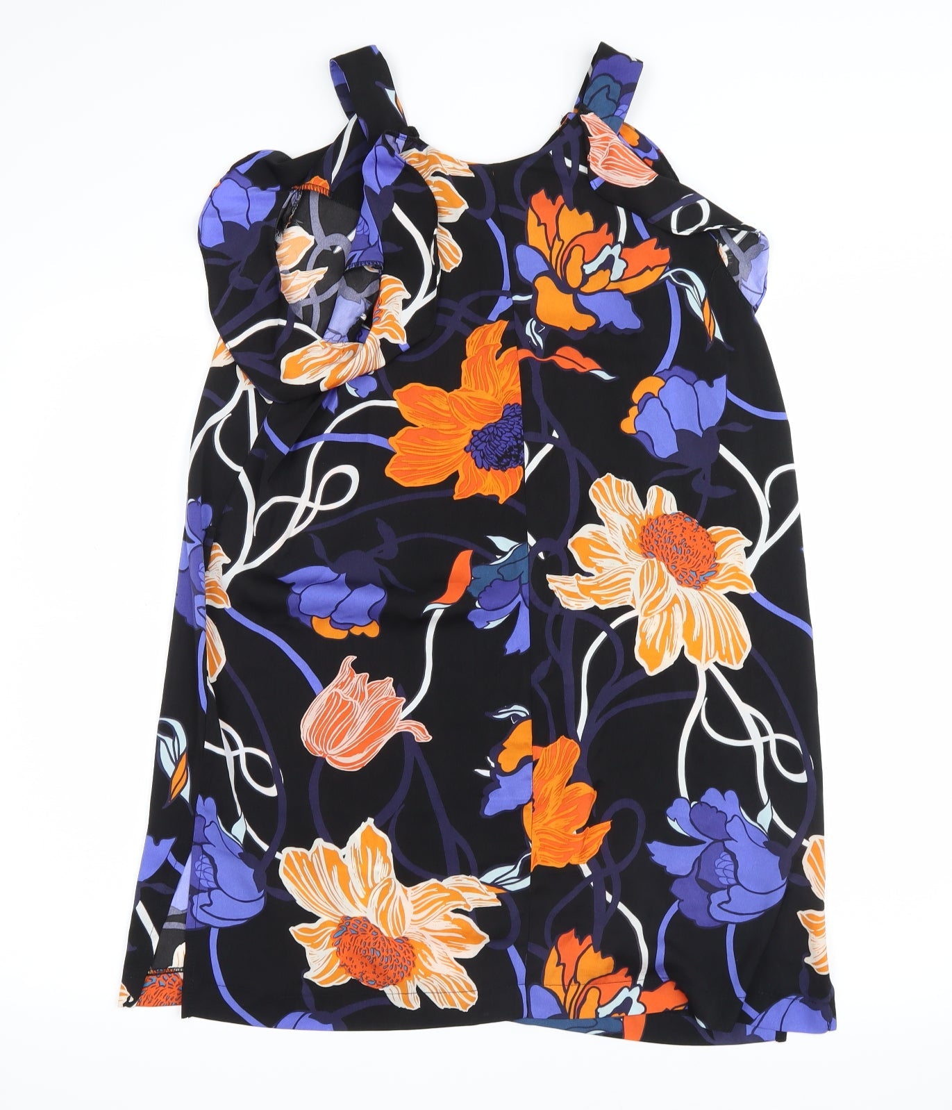 Womens UK Size 14 Dorothy Perkins Black Basic Tank