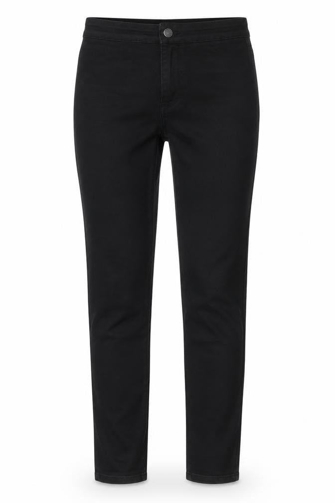 Womens UK Size 10 DENIM CO Regular Fit Straight Black Jeans