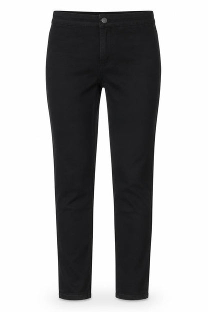 Womens UK Size 10 DENIM CO Regular Fit Straight Black Jeans