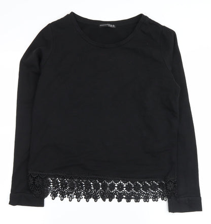 ATMOSPHER Womens Black   Basic Blouse Size 8