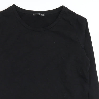 ATMOSPHER Womens Black   Basic Blouse Size 8