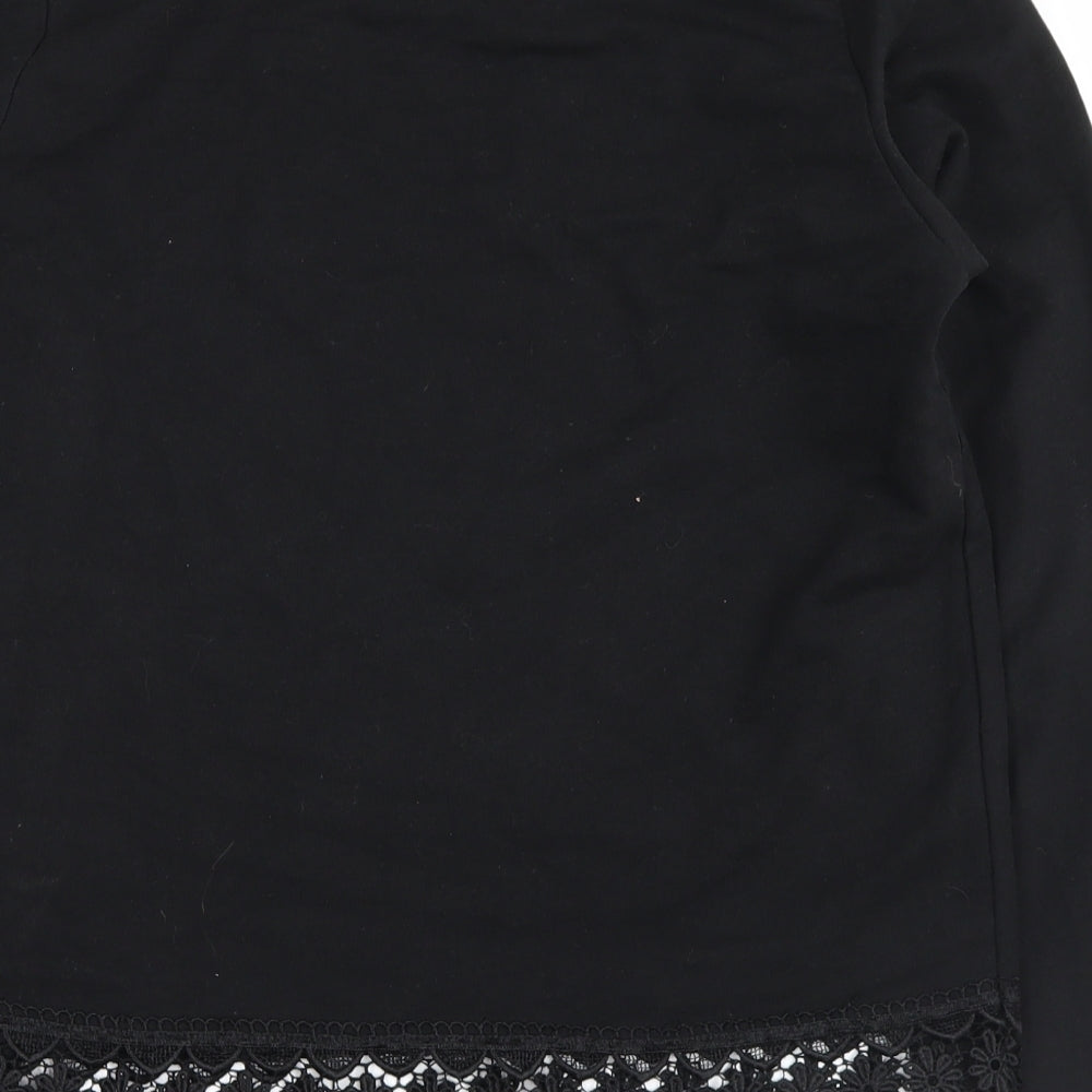 ATMOSPHER Womens Black   Basic Blouse Size 8