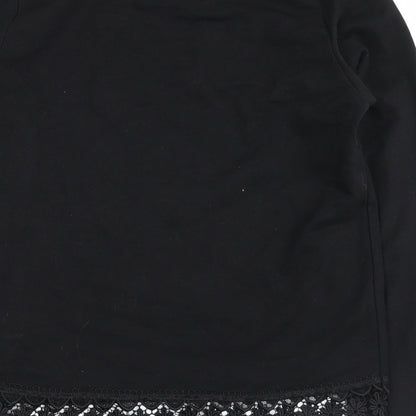ATMOSPHER Womens Black   Basic Blouse Size 8