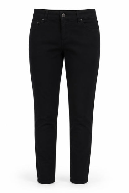 Womens UK Size 12 denim co Regular Fit Straight Black Jeans